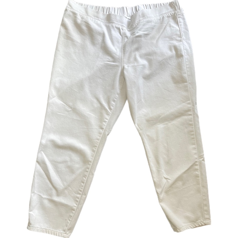 I Jeans By Buffalo White Stretchy Lorelei Capri Pants Large